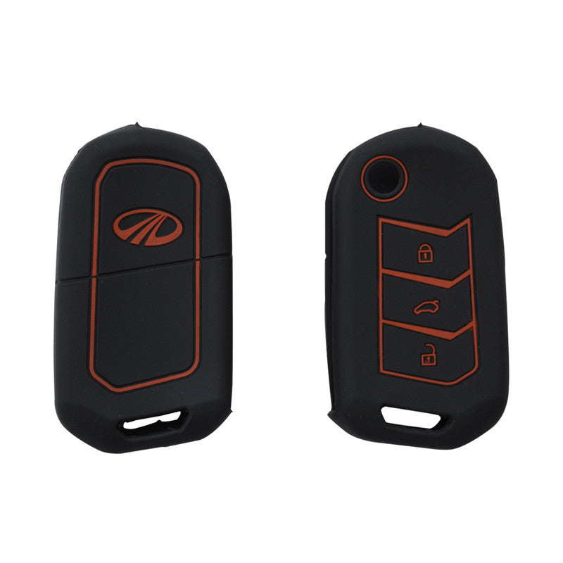 silicon-car-key-cover-mahindra-marazzo-black