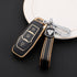 Acto TPU Gold Series Car Key Cover With TPU Gold Key Chain For Ford Figo