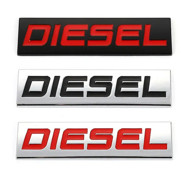 Car Sticker Diesel Logo Emblem Badge 3D Metal Car Decals Car Styling