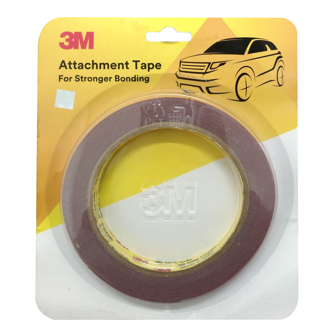 3M Attachment Tape For Stronger Bonding, Interior & Exterior Use In Automotive Areas With Double Side Acrylic Foam Tape, Superior Adhesive, Versatile