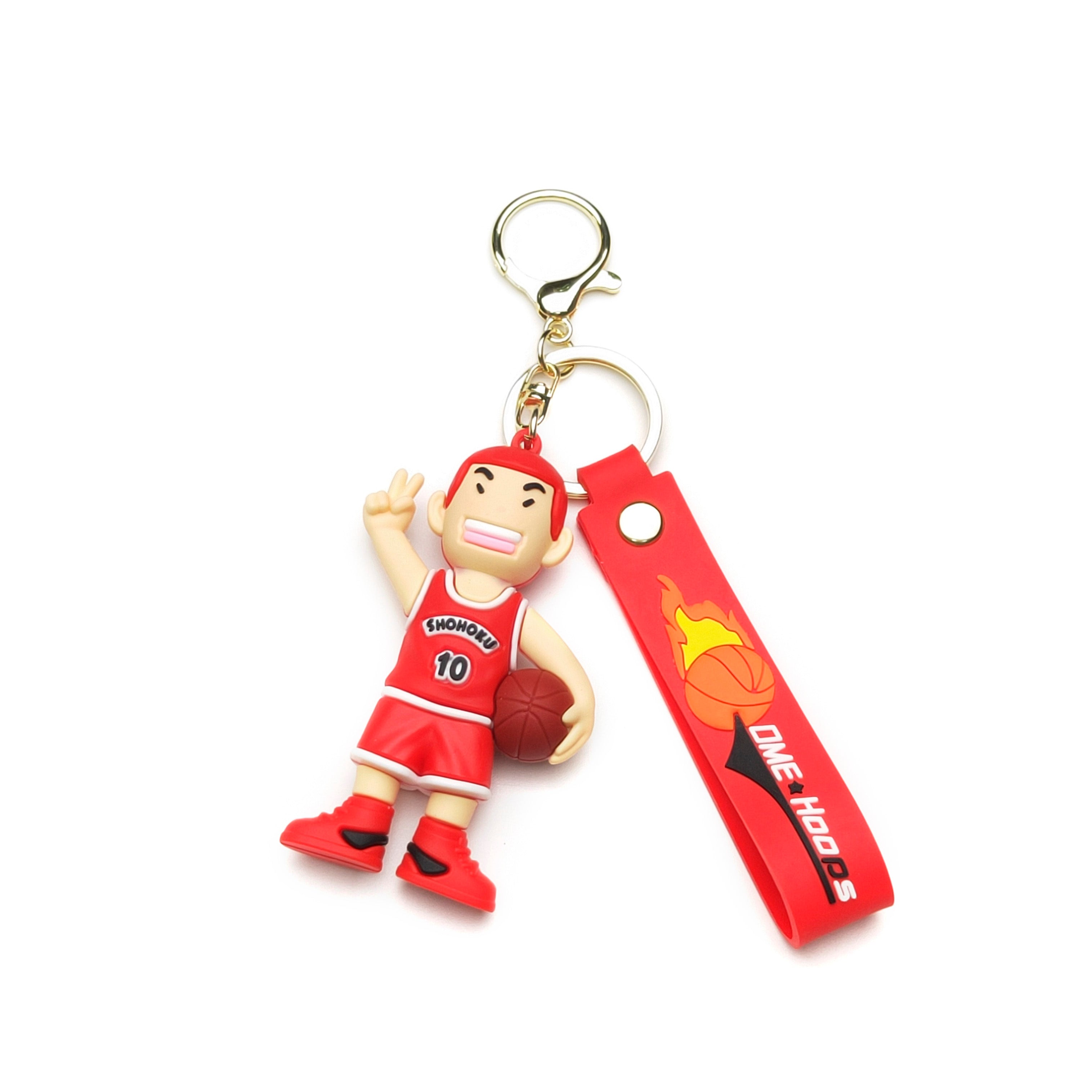 3D PVC Cartoon Keychain Basketball