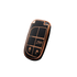 Acto TPU Gold Series Car Key Cover With TPU Gold Key Chain For Jeep Meridian