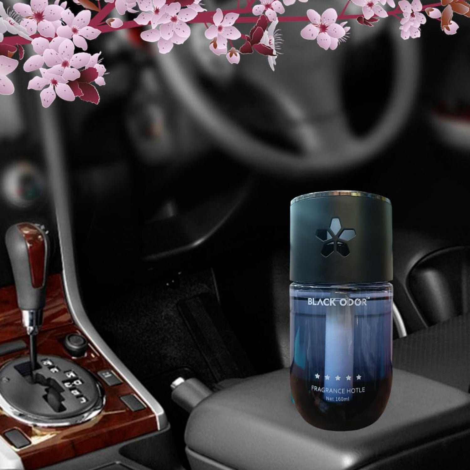 Black Odor Five Star Hotest Scent Car Fragrance Air Freshener Perfume For Car/Home/Office (160ml)