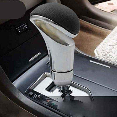 Cut Type Stainless Steel & Leather Gear Knob Universal Car Tuning Replacement Car Accessories