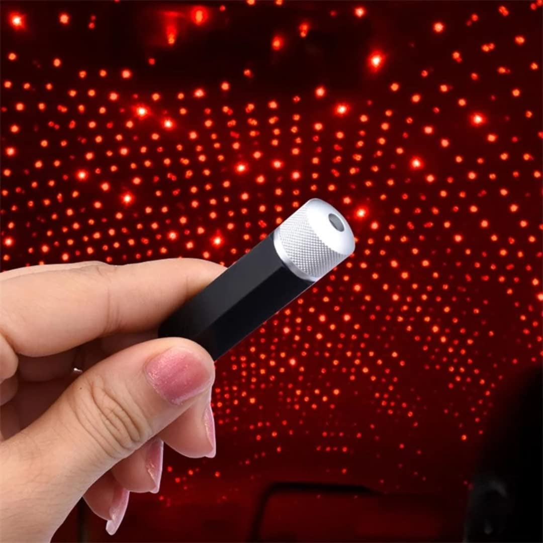 USB Star Projector Night Light, Car Roof Lights Adjustable Romantic Interior Car Lights, Portable USB Night Light Decorations for Car, Ceiling, Bedroom