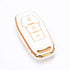 Acto TPU Gold Series Car Key Cover With TPU Gold Key Chain For Ford Figo