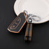 Acto TPU Gold Series Car Key Cover With TPU Gold Key Chain For Skoda Octavia