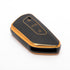 Acto TPU Gold Series Car Key Cover With Diamond Key Ring For Skoda Octavia