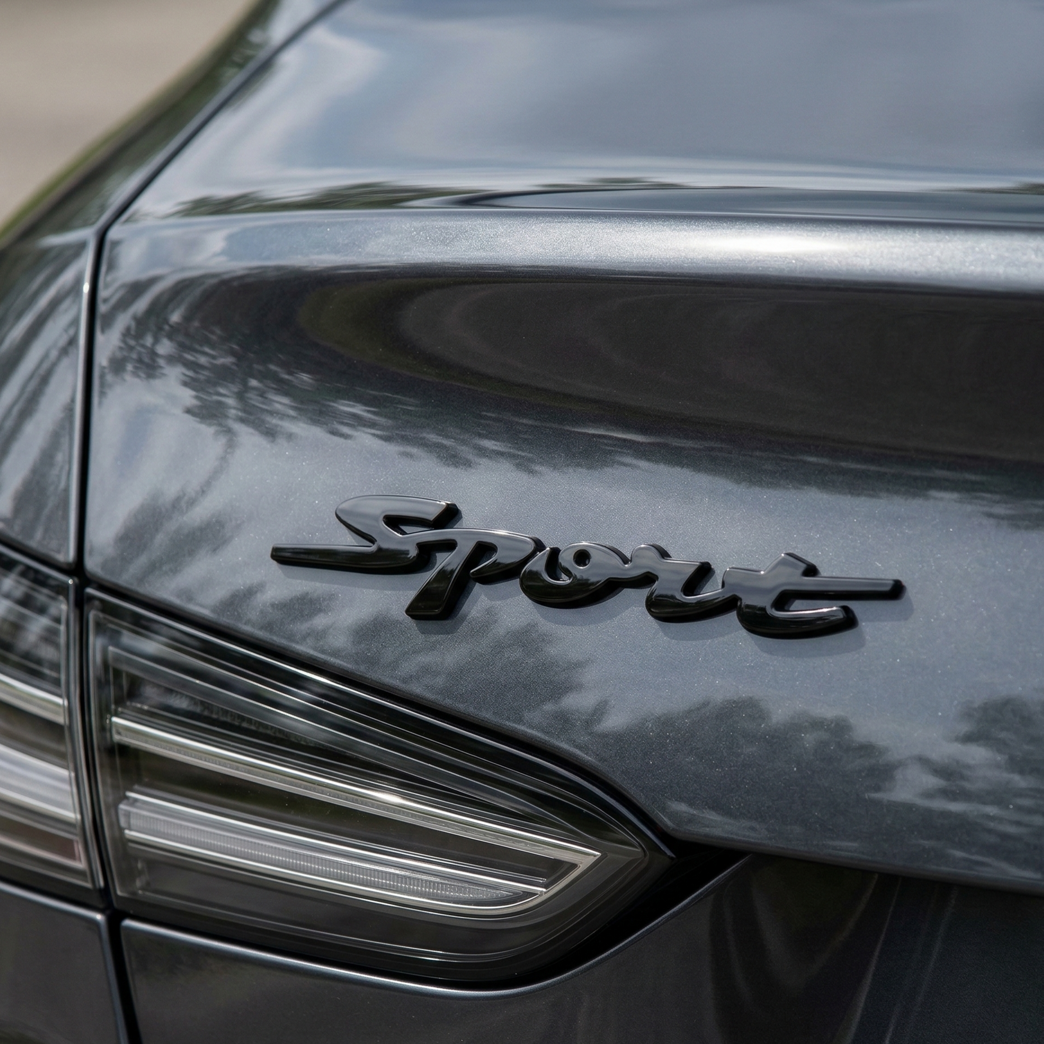 Carsonify 3D Metal Sport Car Badge Emblem Sticker | Premium Aluminum Alloy Chrome Sport Logo Decal | Self-Adhesive Metallic Badge for Car, Bike & SUV Exterior | Stylish Auto Styling Accessory