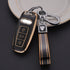 Acto TPU Gold Series Car Key Cover With TPU Gold Key Chain For Audi Q7