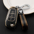 Acto TPU Gold Series Car Key Cover With TPU Gold Key Chain For Ford Fiesta Flipkey