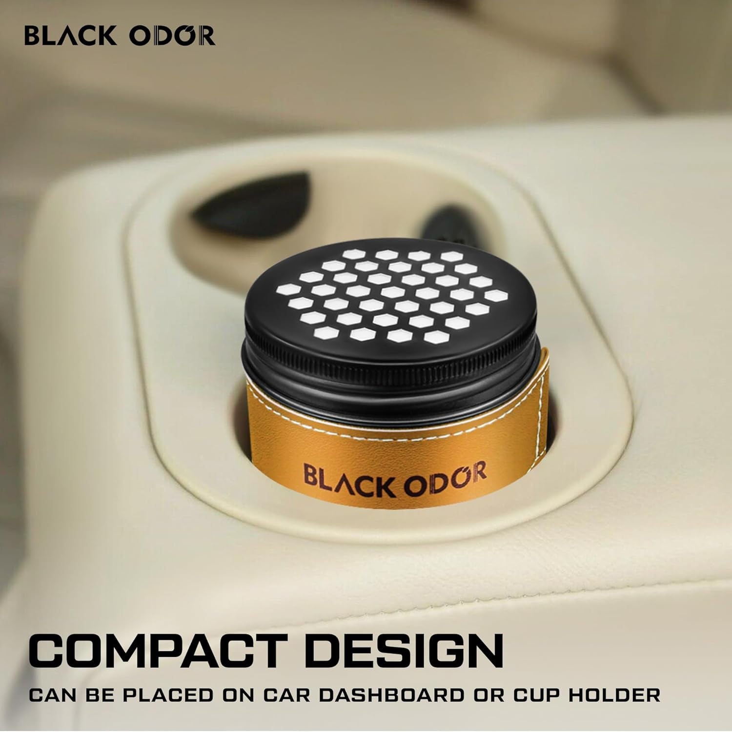Black Odor Fashion Car Fragrance Scented Air Freshener Perfume Gel For Car/Home/Office (100Gm)