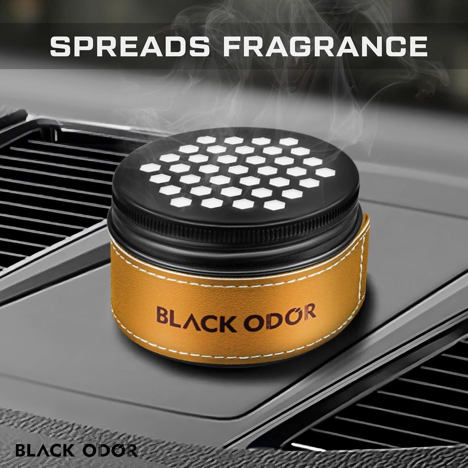 Black Odor Fashion Car Fragrance Scented Air Freshener Perfume Gel For Car/Home/Office (100Gm)