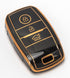 Acto TPU Gold Series Car Key Cover With Diamond Key Ring For Kia Carens