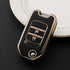 Acto TPU Gold Series Car Key Cover With TPU Gold Key Chain For Honda City