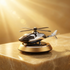 Solar Powered Rotating Helicopter Dashboard Showpiece – Automatic Moving Car Decor