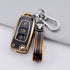 Acto TPU Gold Series Car Key Cover With TPU Gold Key Chain For TATA Tigor