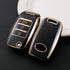 Acto TPU Gold Series Car Key Cover With TPU Gold Key Chain For Kia Seltos