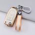 Acto TPU Gold Series Car Key Cover With TPU Gold Key Chain For TATA Hexa