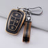 Acto TPU Gold Series Car Key Cover With TPU Gold Key Chain For TATA Harrier