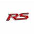Carsonify 3D Metal RS Car Badge Emblem Sticker | Premium Aluminum Alloy Chrome RS Logo Decal | Self-Adhesive Metallic Badge for Car, Bike & SUV Exterior | Stylish Auto Decoration Accessory