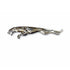 Carsonify 3D Metal Jaguar Car Badge Emblem Sticker | Aluminum Alloy Chrome Jaguar Logo Decal | Self-Adhesive Car & Bike Exterior Decoration | Premium Metallic Auto Styling