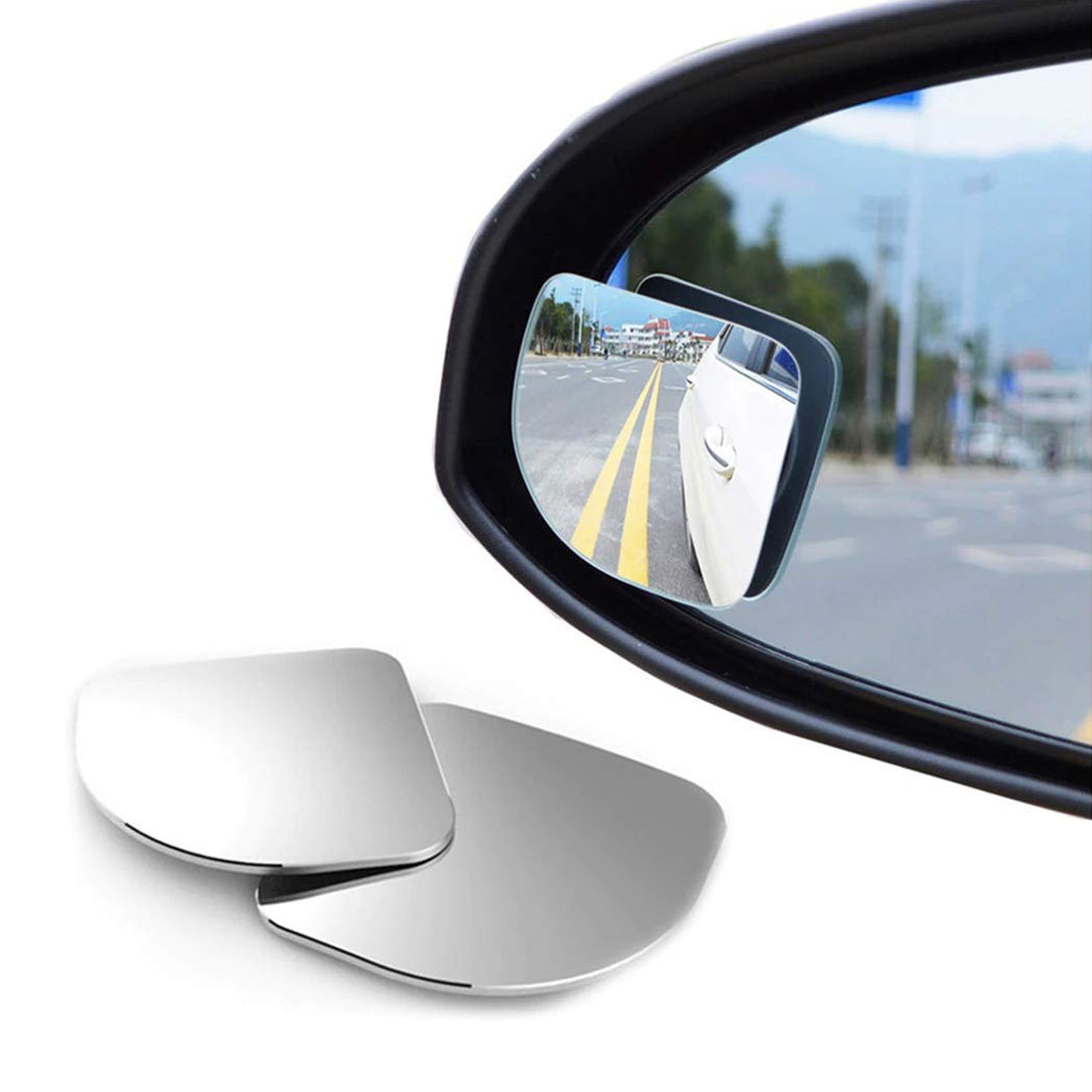 Car Blind Spot Mirrors Adjustable 360 Degree Wide Angle Rear Side View 3R Parking Mirror Left and Right - 2PC