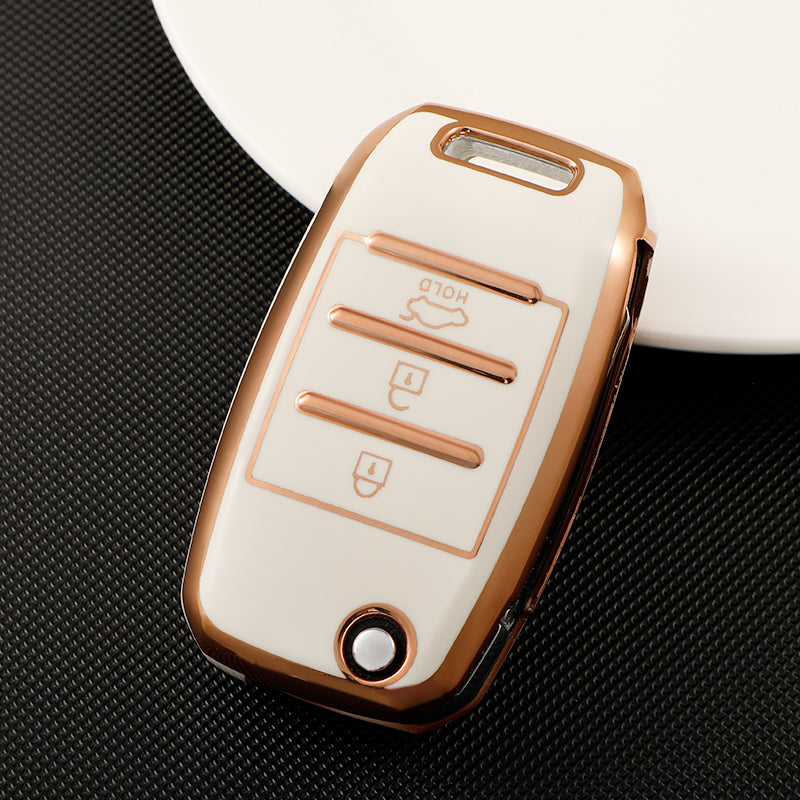 Acto TPU Gold Series Car Key Cover For Kia Sonet 2020