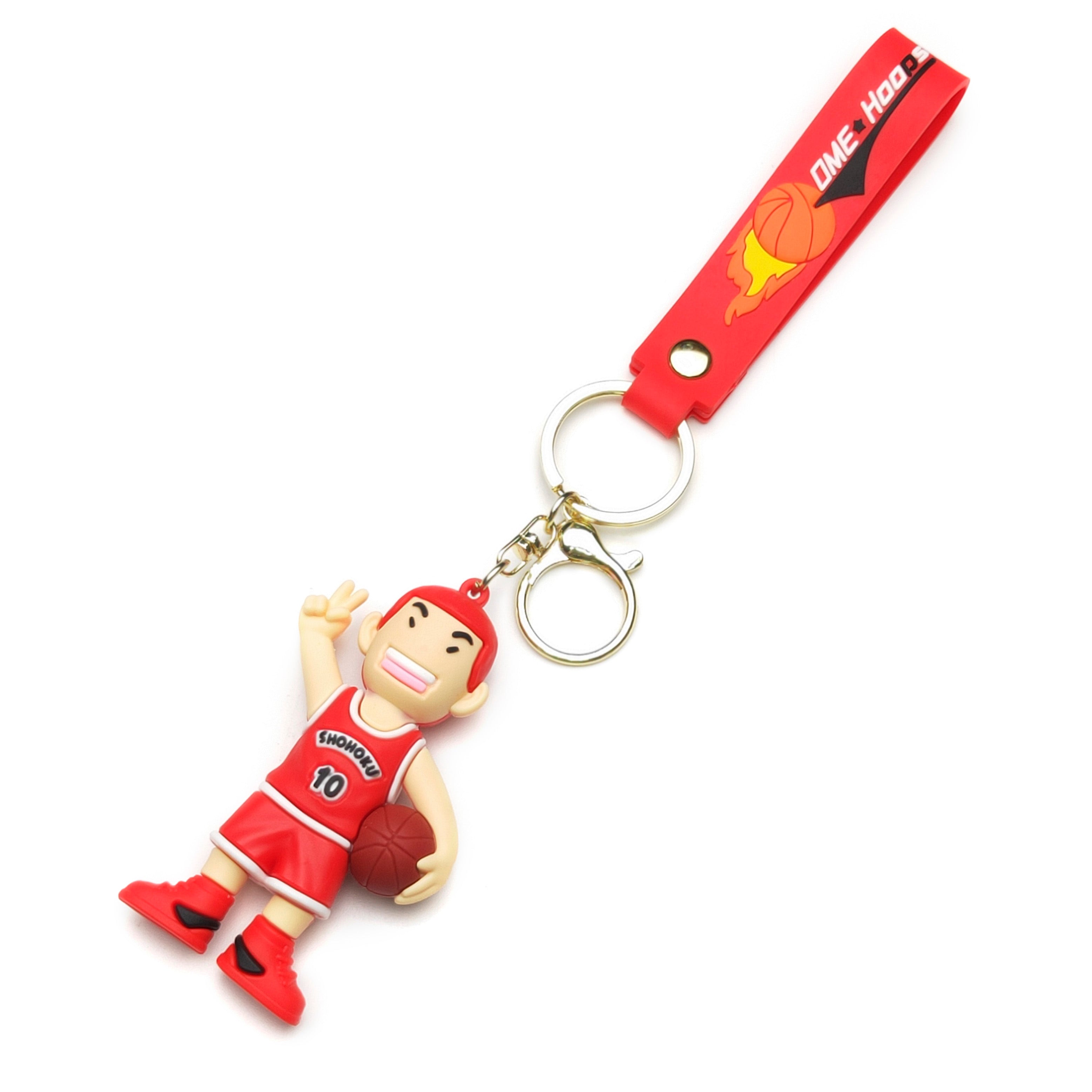 3D PVC Cartoon Keychain Basketball