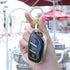 Acto TPU Gold Series Car Key Cover With Diamond Key Ring For MG Hector Plus