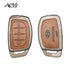 ACTO Metal Leather Car key cover with key chain Compatible With Hyundai Creta 2020