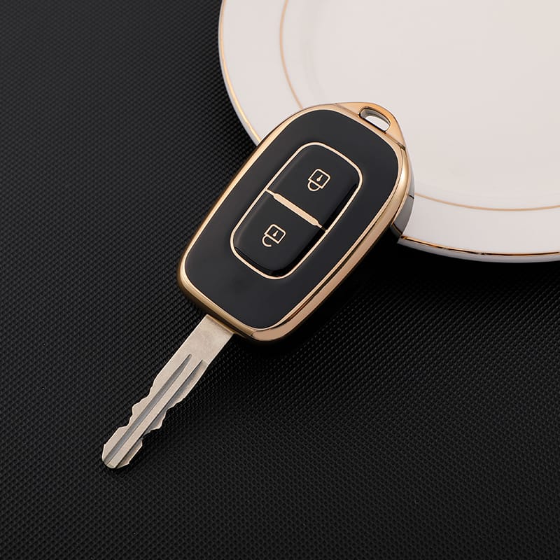 Acto TPU Gold Series Car Key Cover For Renault Kwid