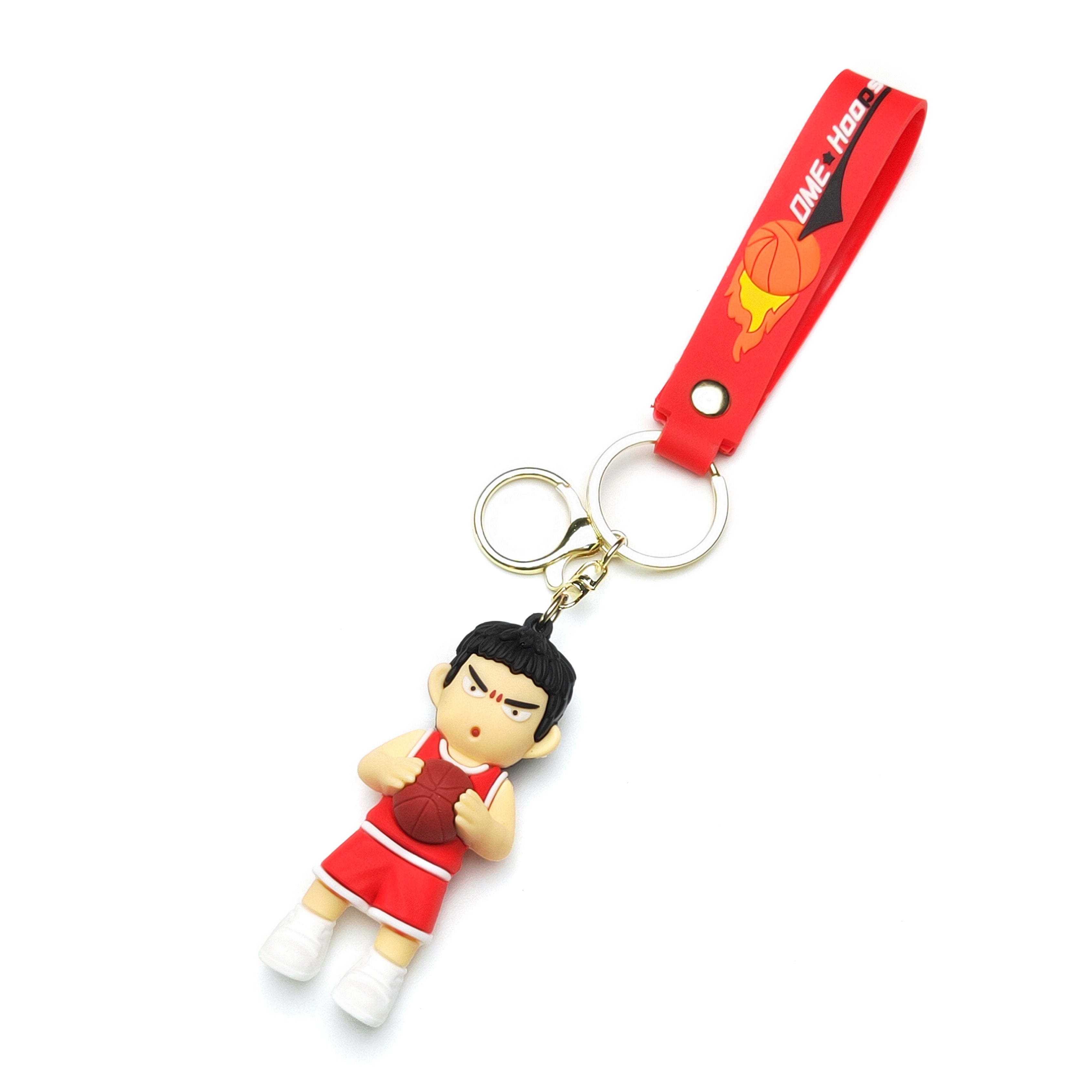 3D PVC Cartoon Keychain Basketball