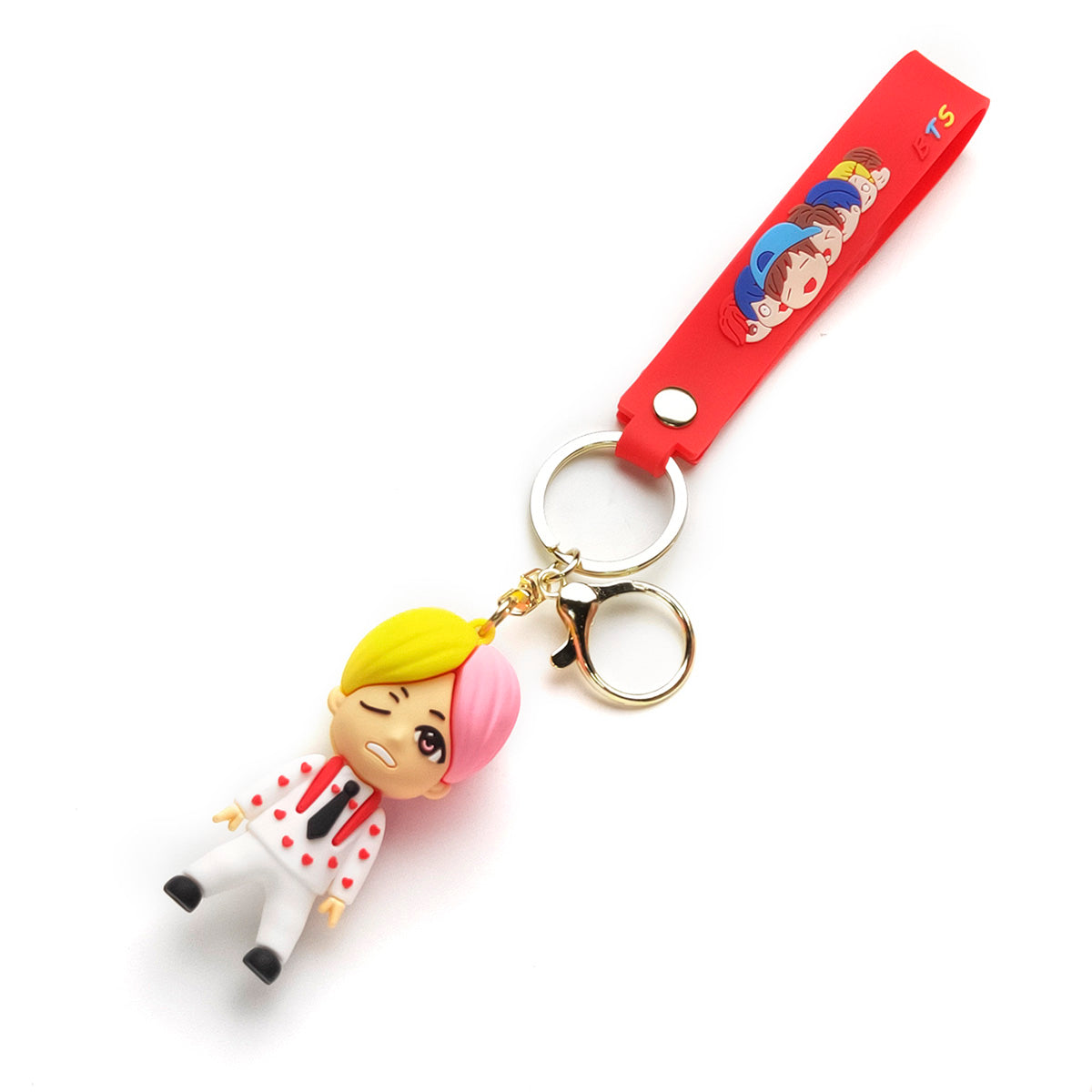 3D PVC Cartoon Keychain BTS