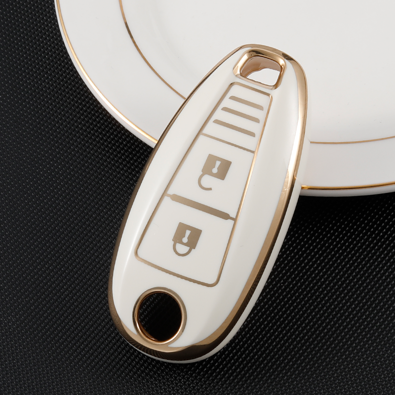 Acto TPU Gold Series Car Key Cover For Suzuki Brezza