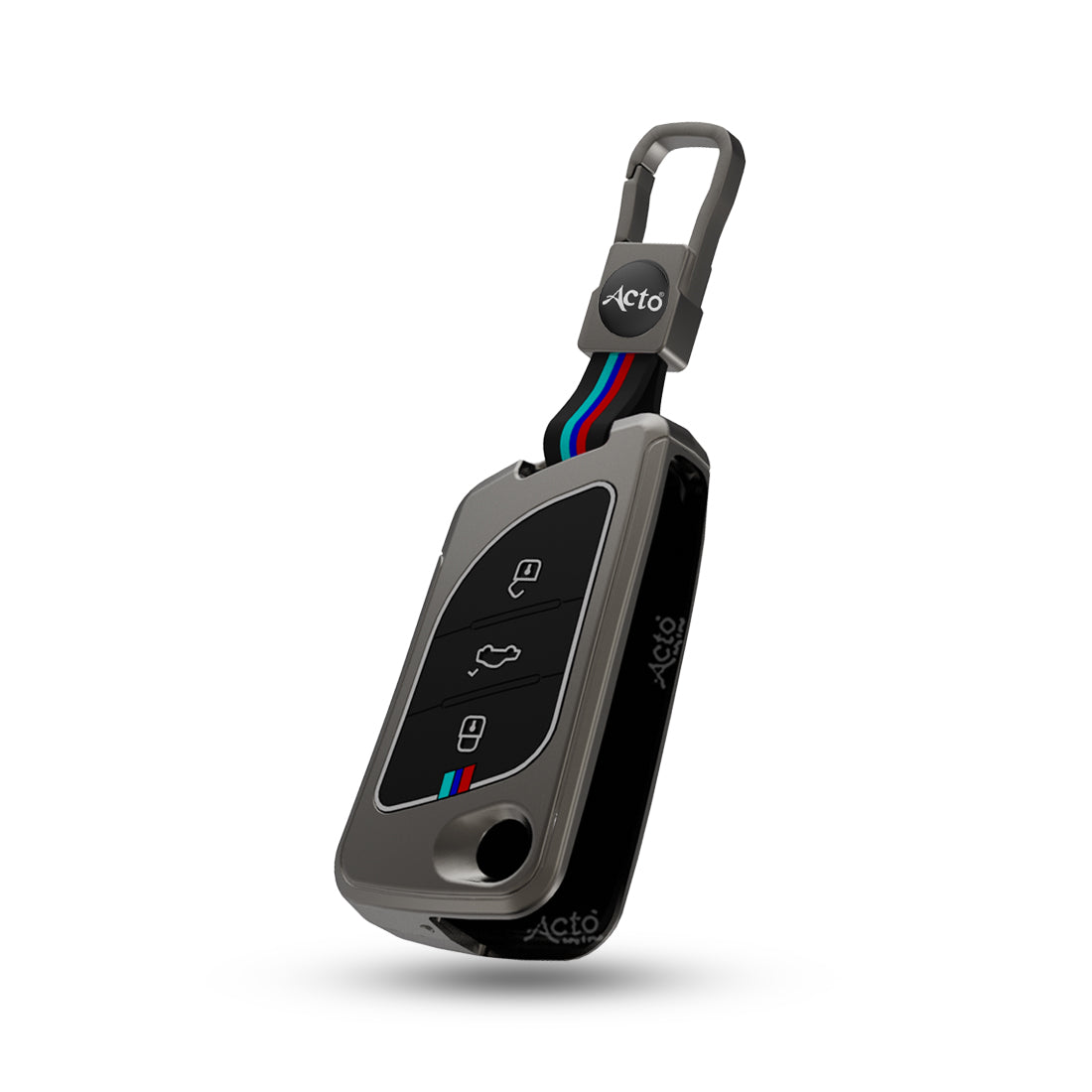 Acto Car Key Cover Metal Silicone Compatible with Xhorse Duplicate Key