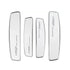 Car I-Pop Metal Glossy Door Guard Edge Protector Set Of 4Pcs In White