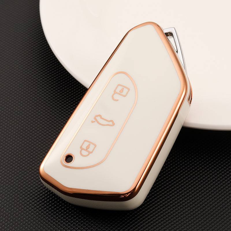 Acto TPU Gold Series Car Key Cover For Skoda Octavia