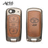 ACTO Metal Leather Car key cover with key chain Compatible With TATA
