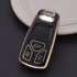 Acto TPU Gold Series Car Key Cover With TPU Gold Key Chain For Audi Q3