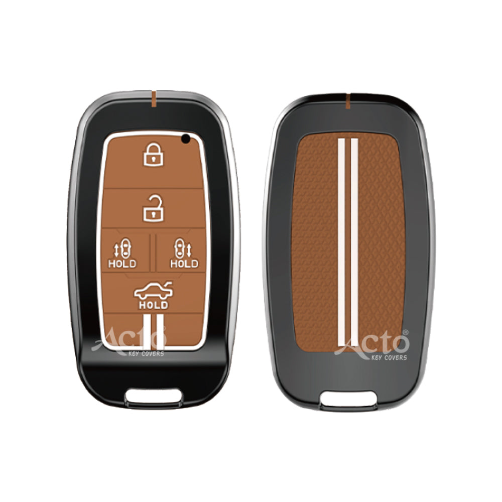 Acto Metal Sapphire Key Cover and Key chain KIA Carnival Compatible with  Pack of 1 Set (Glow in the Night)