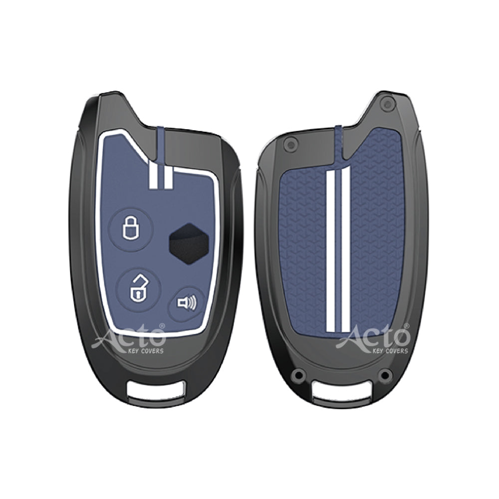 Acto Metal Sapphire Key Cover and Key chain Compatible with Suzuki Nippon Pack of 1 Set (Glow in the Night)