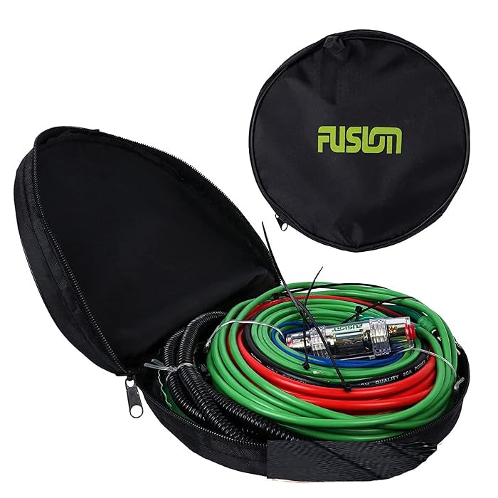 Fusion Audio Systems 8 Gauge Amplifier Installation Wiring Kit Radio, Subwoofers and Speakers