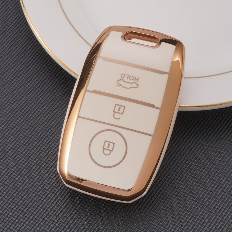 Acto TPU Gold Series Car Key Cover For Kia Carens