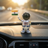 Acto Car Dashboard Accessory Solar Powered Astronaut with Flag – Attractive Spacesuit Astronaut Decor