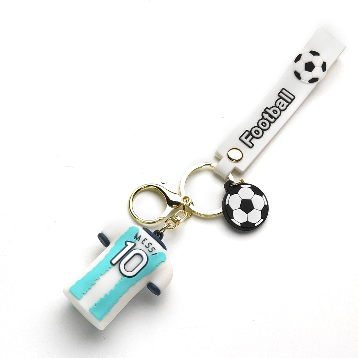 3D PVC Cartoon Keychain Football Jersey