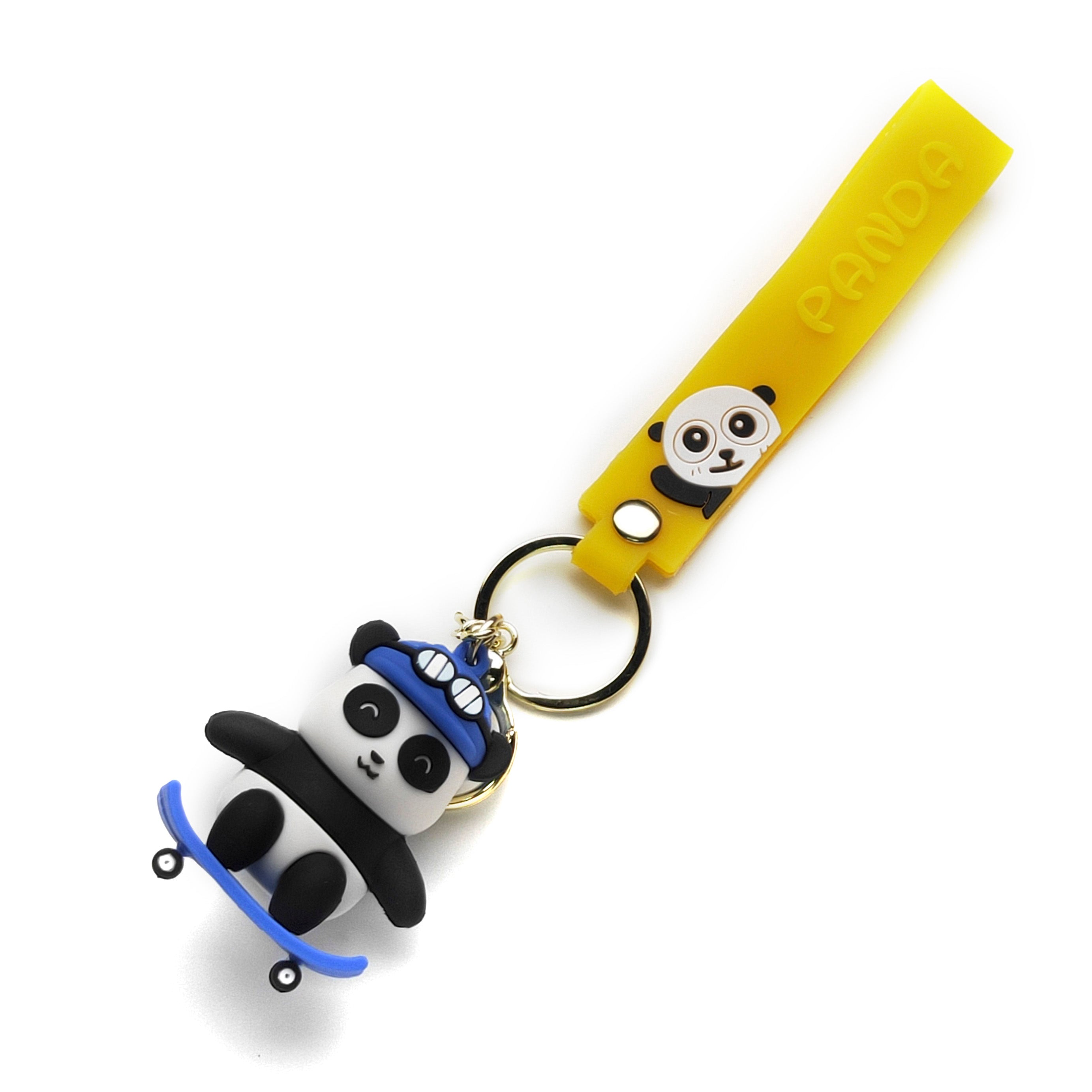 3D PVC Cartoon Keychain Panda