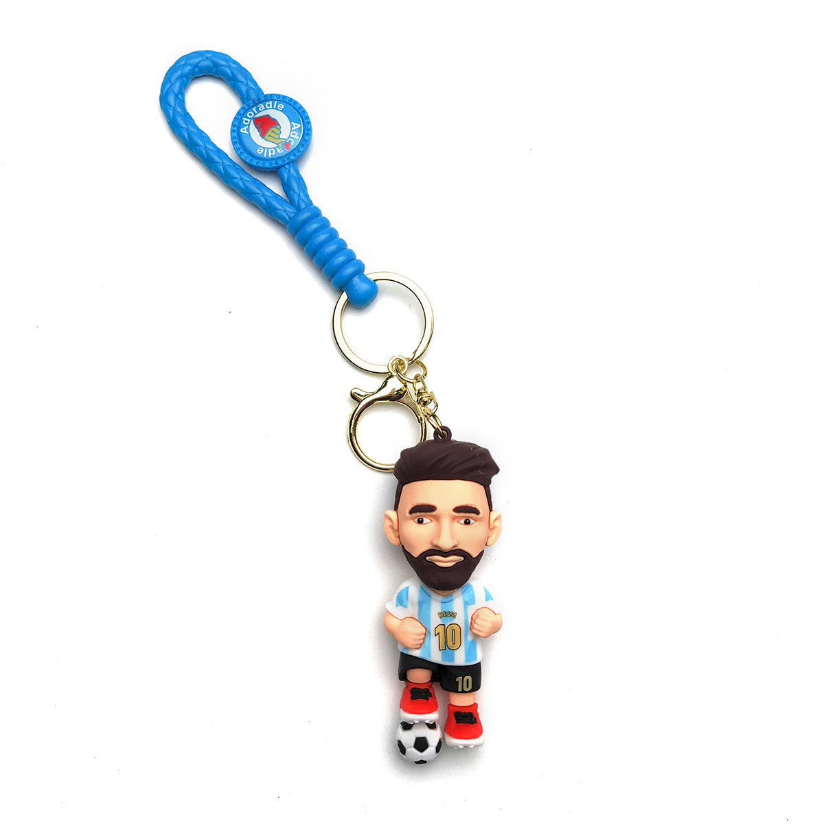 3D PVC Cartoon Keychain Football