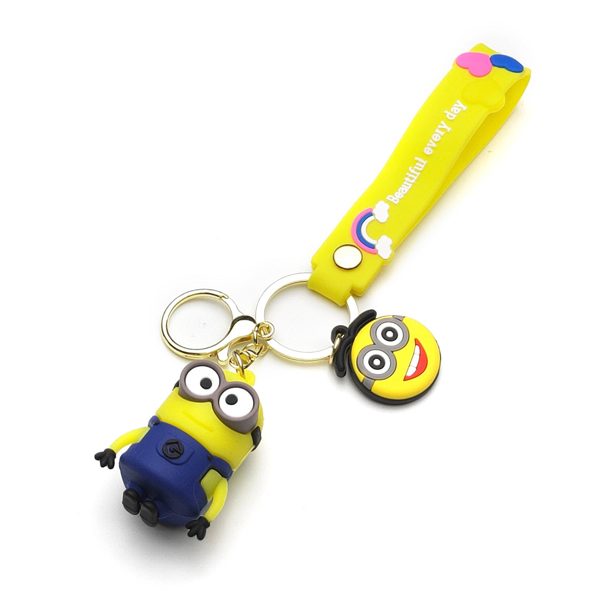 3D PVC Cartoon Keychain Minions Kevin