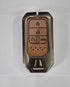 ACTO Metal Leather Car key cover with key chain Compatible With Honda